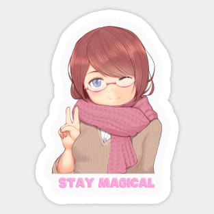 Stay Magical Anime Design Sticker